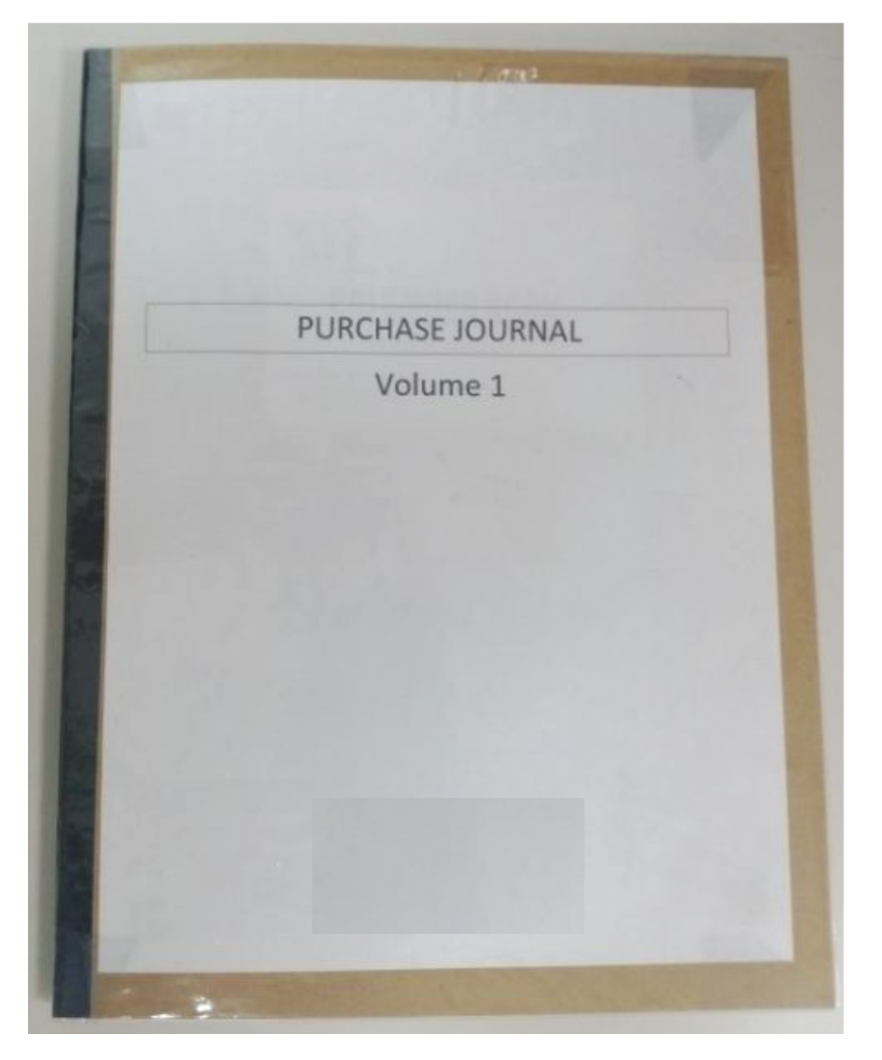 Purchase Journal Front Cover