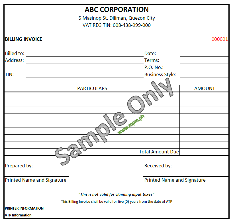 Billing Invoice Meaning