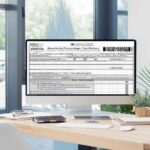 Bir form 2551q on computer screen