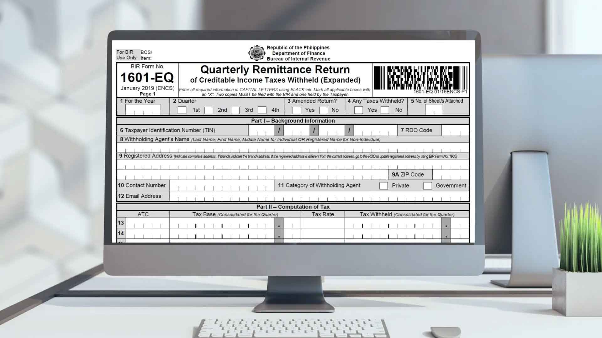 bir form 1601eq