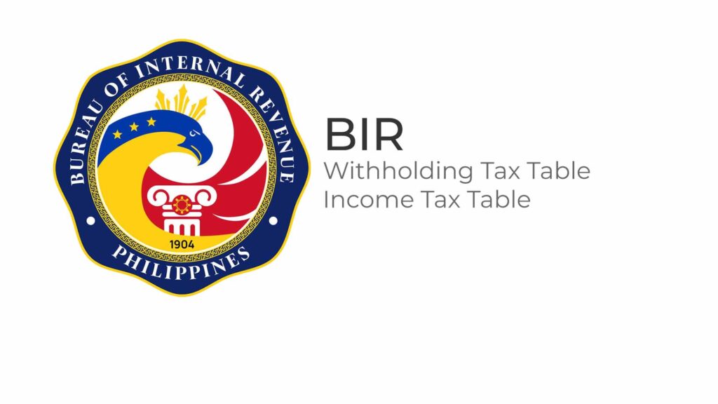 BIR Tax Table bir-tax-table