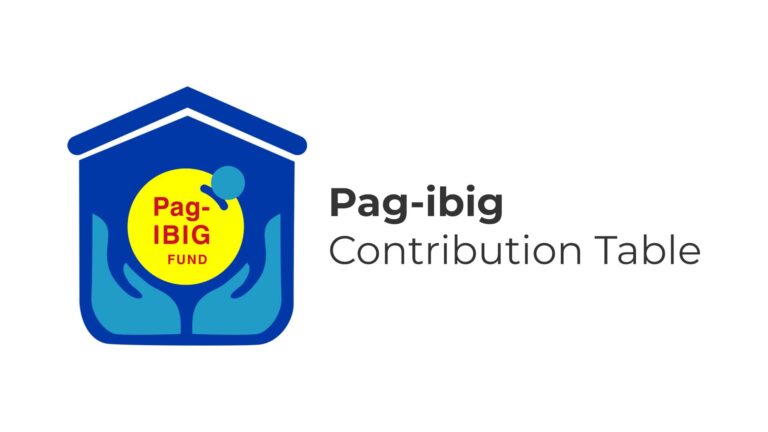 Pag-ibig / HDMF Table