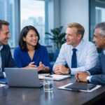 Expat Payroll - Photo of expats in a meeting